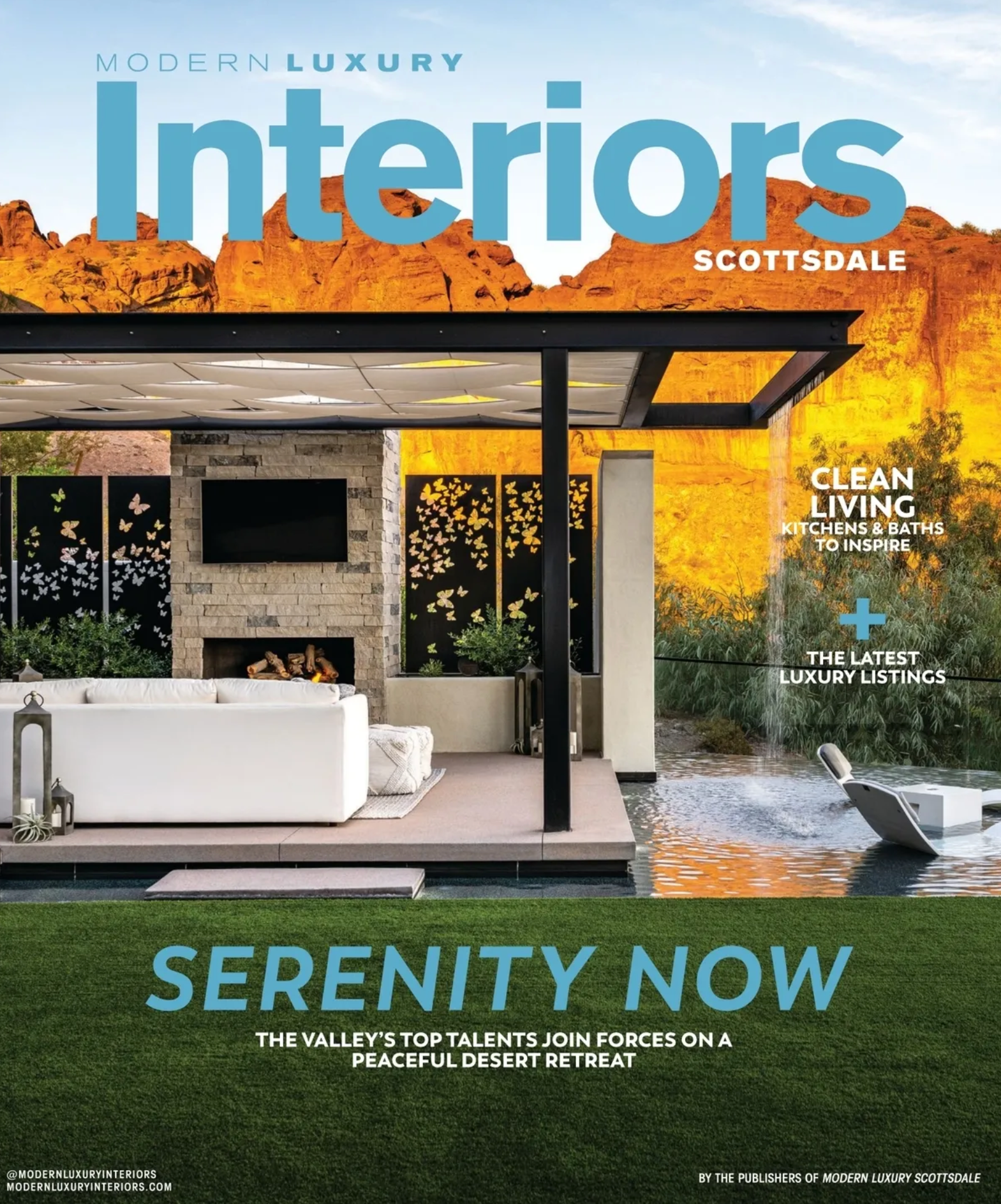 Liquid Evolution Pools – Magazine Feature in Modern Luxury Interiors – Scottsdale