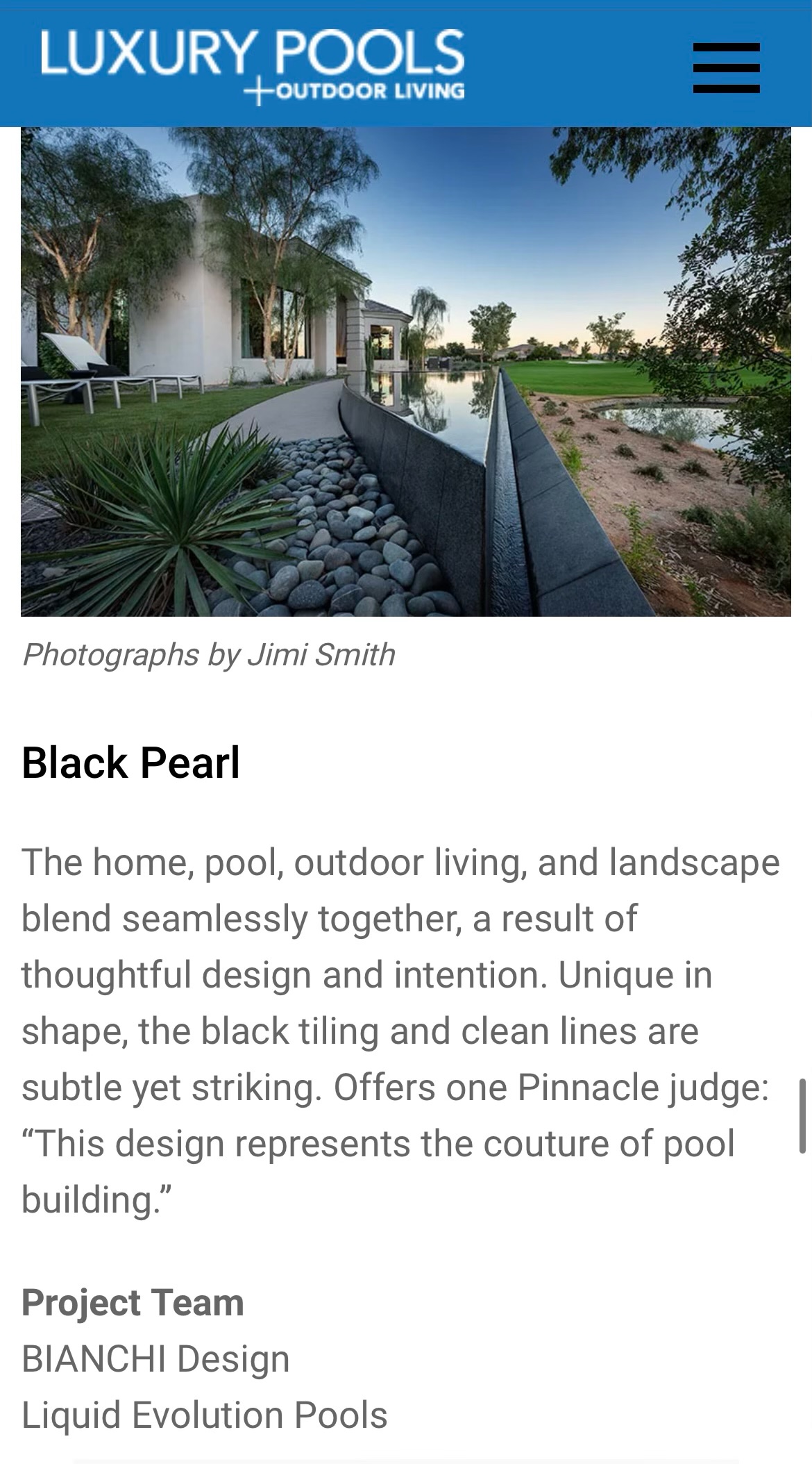 Phoenix Home and Garden – Liquid Evolution Pools Featured