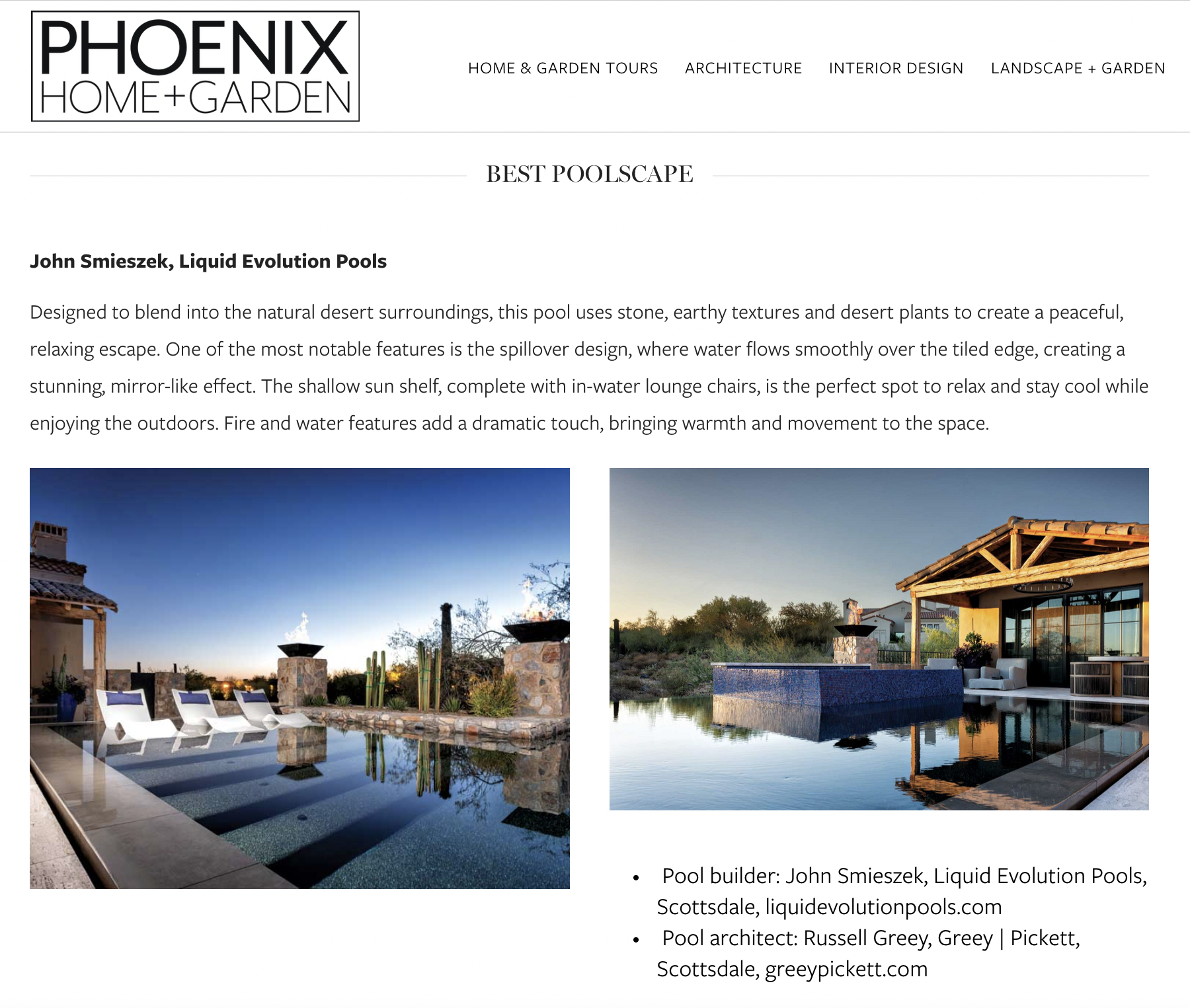 Phoenix Home & Garden Honors